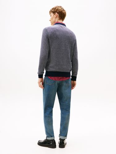 TOMMY HILFIGER PIMA CTN CASH HERRINGBONE CREW