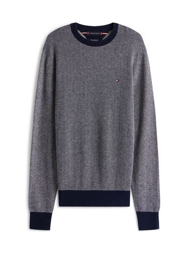 TOMMY HILFIGER PIMA CTN CASH HERRINGBONE CREW