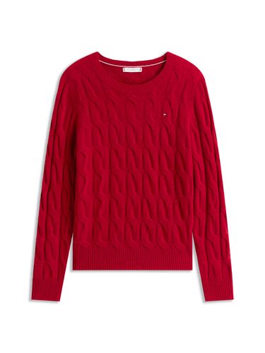 TOMMY HILFIGER SOFT WOOL CABLE C-NK LS SWT