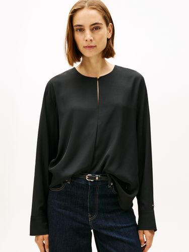 TOMMY HILFIGER SOFT VIS LS RELAXED BLOUSE