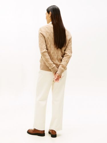 TOMMY HILFIGER SOFT WOOL CABLE C-NK LS SWT