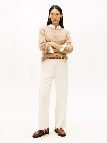 TOMMY HILFIGER SOFT WOOL CABLE C-NK LS SWT