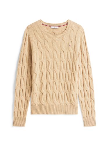 TOMMY HILFIGER SOFT WOOL CABLE C-NK LS SWT