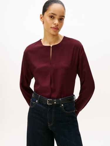 TOMMY HILFIGER SOFT VIS LS RELAXED BLOUSE 36