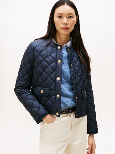 TOMMY HILFIGER G/BUTTON QUILTED REG LADY JACKET L