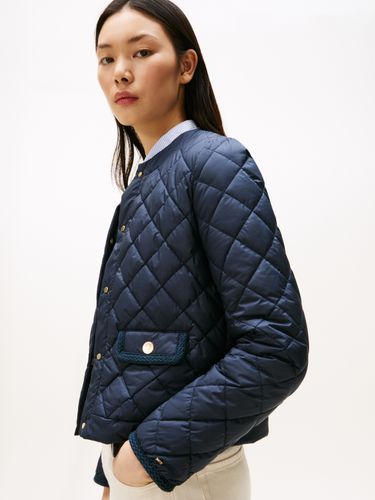 TOMMY HILFIGER G/BUTTON QUILTED REG LADY JACKET