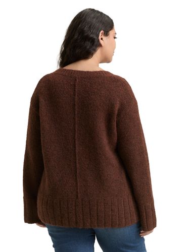 TOM TAILOR Plus Size - Loose Fit Strickpullover mit Wollanteil
