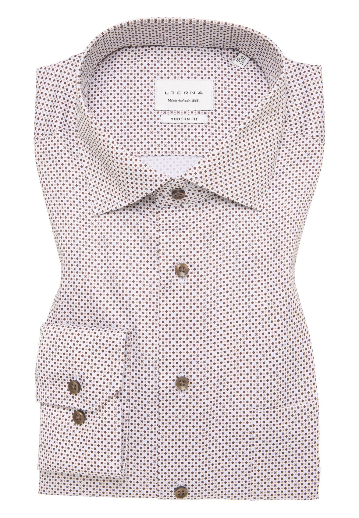 ETERNA Hemd Satingewebe Langarm 43 Langarm - 65cm