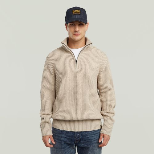 G-STAR Essential half zip knit