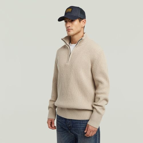 G-STAR Essential half zip knit