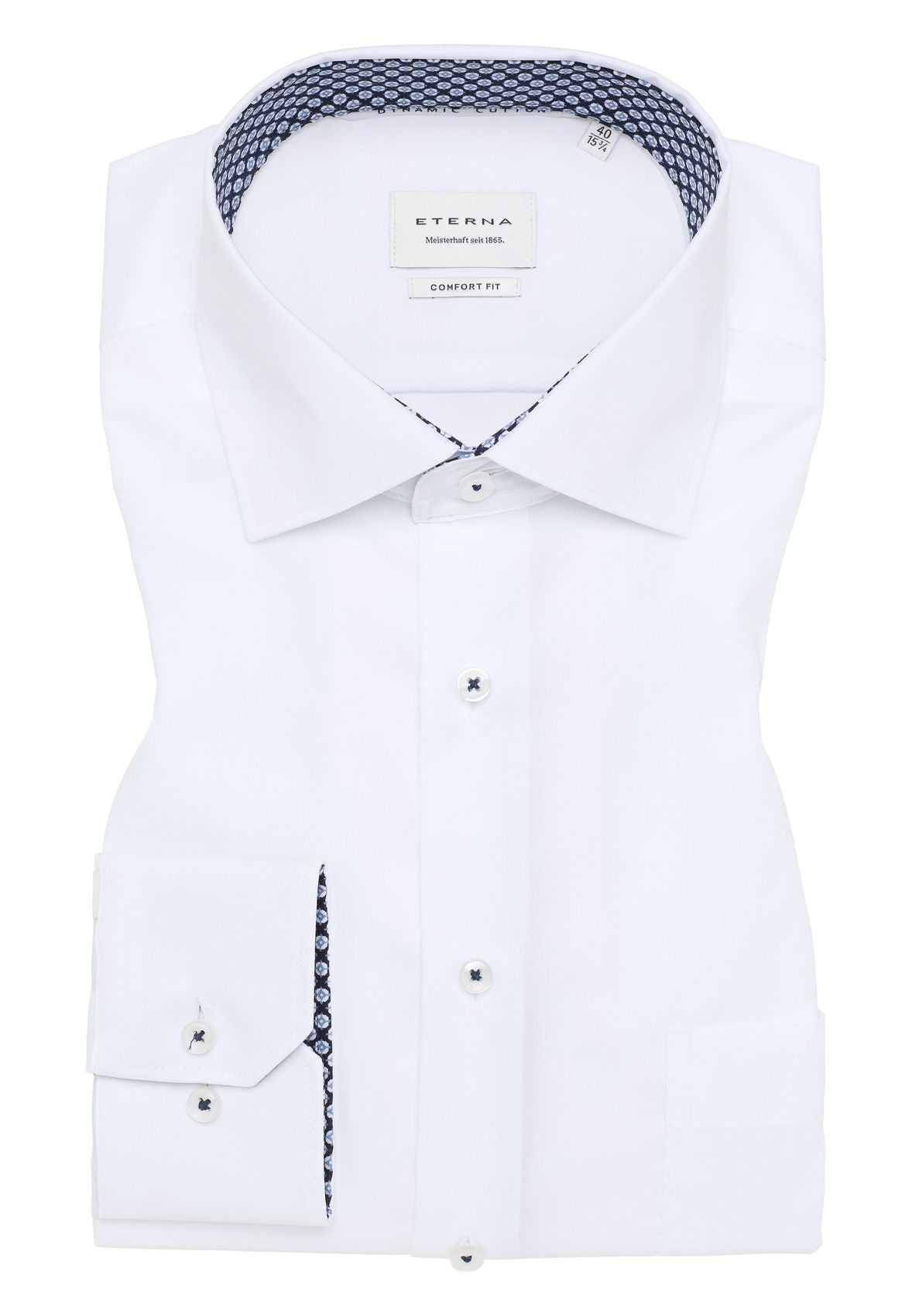ETERNA Dynamic Cotton Popeline super langer Arm (72 cm) Langarm - 65cm