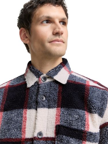 TOM TAILOR Teddy Overshirt mit Karomuster