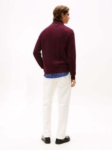 TOMMY HILFIGER PIMA ORG CTN CASHMERE ZIP THRU