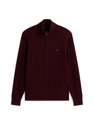 TOMMY HILFIGER PIMA ORG CTN CASHMERE ZIP THRU M