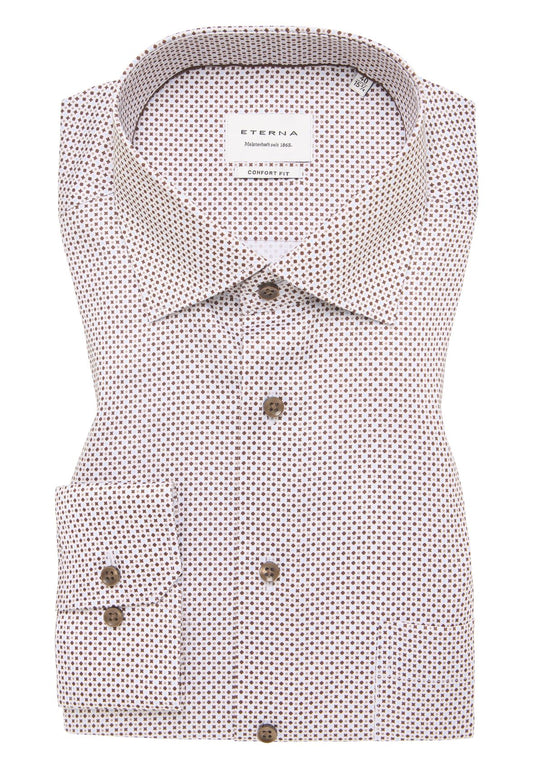 ETERNA Hemd Satingewebe Langarm Langarm - 65cm