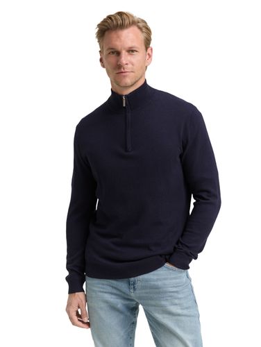 TOM TAILOR Troyer Strickpullover mit Kaschmir-Anteil