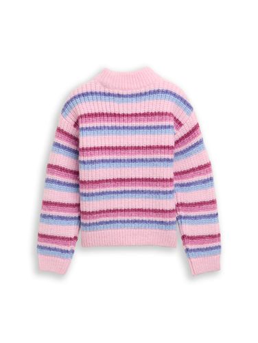 TOM TAILOR Cropped Strickpullover mit Streifenmuster