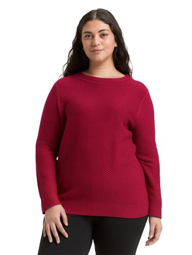 TOM TAILOR Plus Size - Loose Fit Strickpullover aus Baumwolle