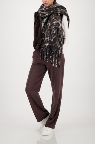 Schal, brownie gemustert