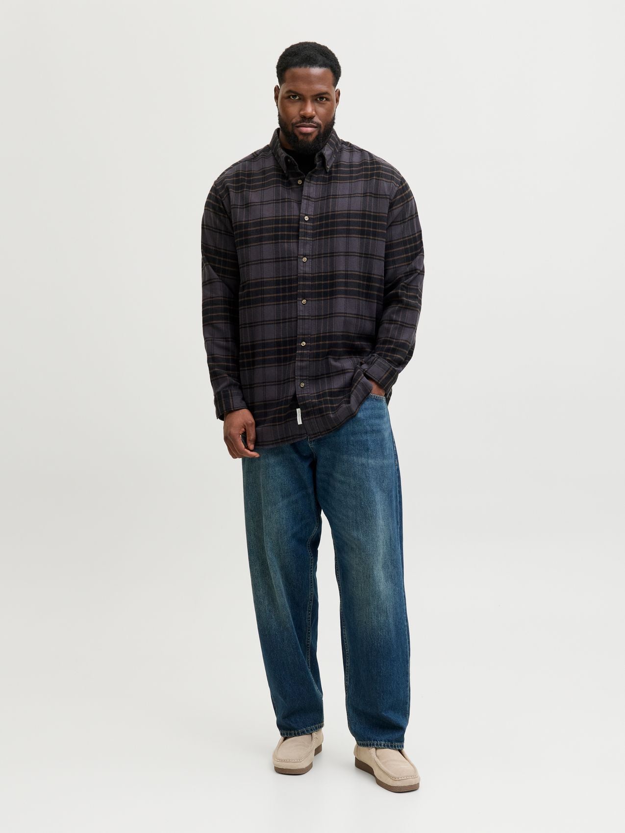JACK & JONES JPRBLUBARKLEY FLANNEL XMAS L/S SHIRT PLS
