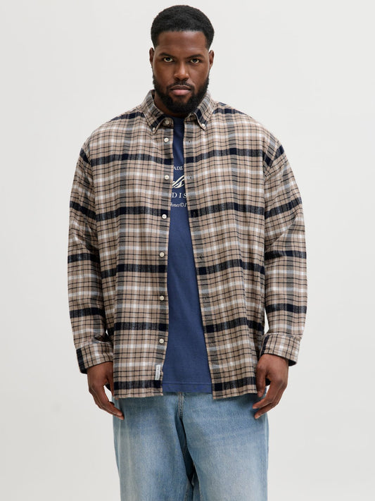 JACK & JONES JPRBLUBARKLEY FLANNEL XMAS L/S SHIRT PLS