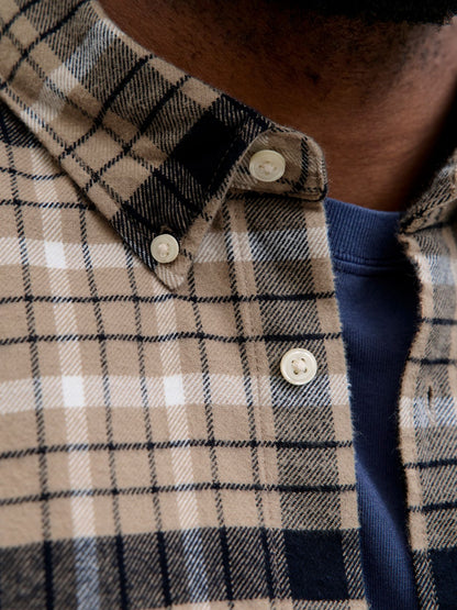 JACK & JONES JPRBLUBARKLEY FLANNEL XMAS L/S SHIRT PLS