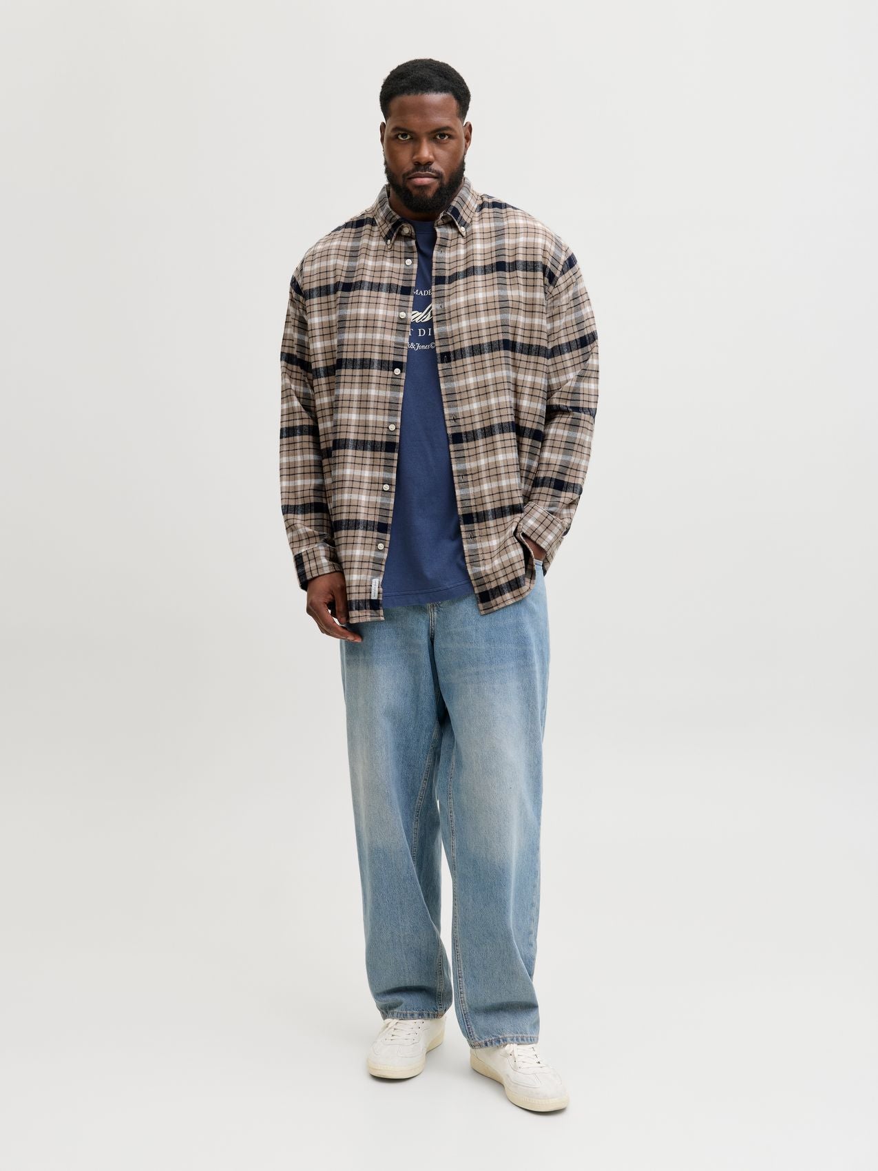 JACK & JONES JPRBLUBARKLEY FLANNEL XMAS L/S SHIRT PLS