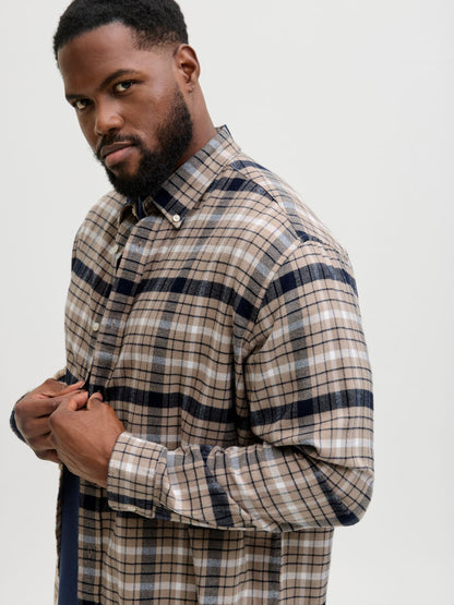 JACK & JONES JPRBLUBARKLEY FLANNEL XMAS L/S SHIRT PLS