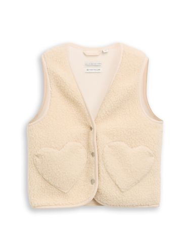 TOM TAILOR Teddy Weste mit Herztaschen und Fleece