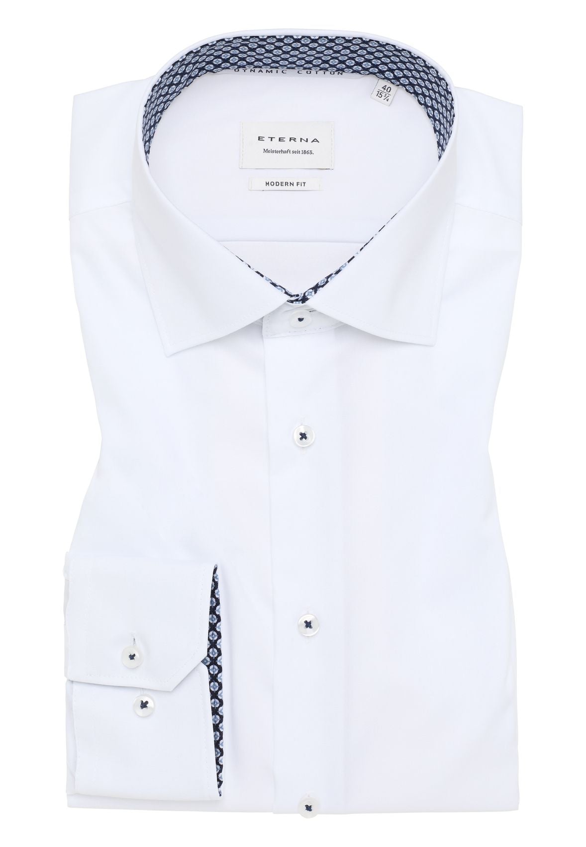 ETERNA Dynamic Cotton Popeline Langarm Langarm - 65cm