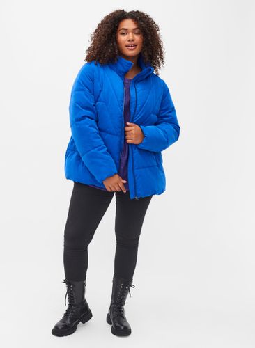 ZIZZI Kurze Winterjacke mit Reißverschluss und hohem Kragen