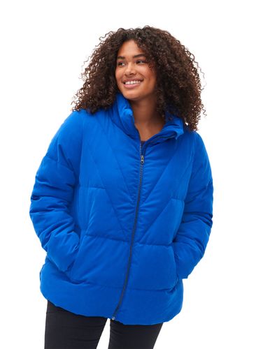 ZIZZI Kurze Winterjacke mit Reißverschluss und hohem Kragen