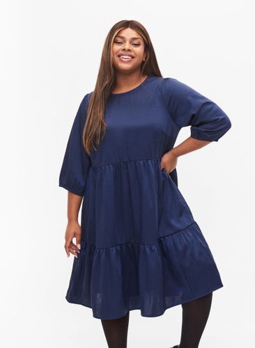 ZIZZI Kleid mit Rückenausschnitt und 3/4-Ärmeln