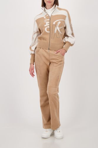 MONARI Strickjacke, cognac gemustert