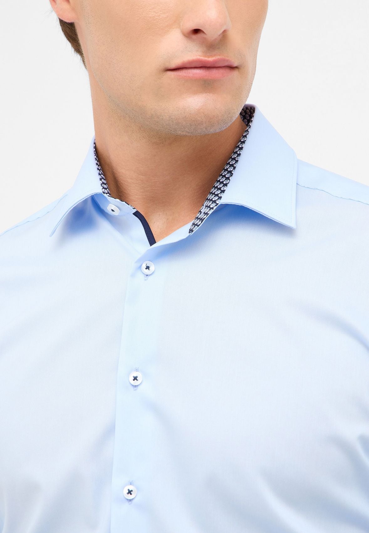 ETERNA Dynamic Cotton Popeline Langarm