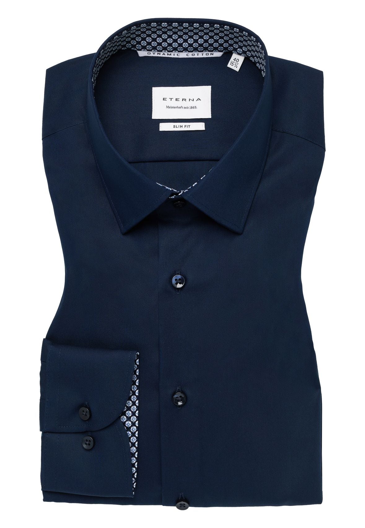 ETERNA Dynamic Cotton Popeline Langarm Langarm - 67cm