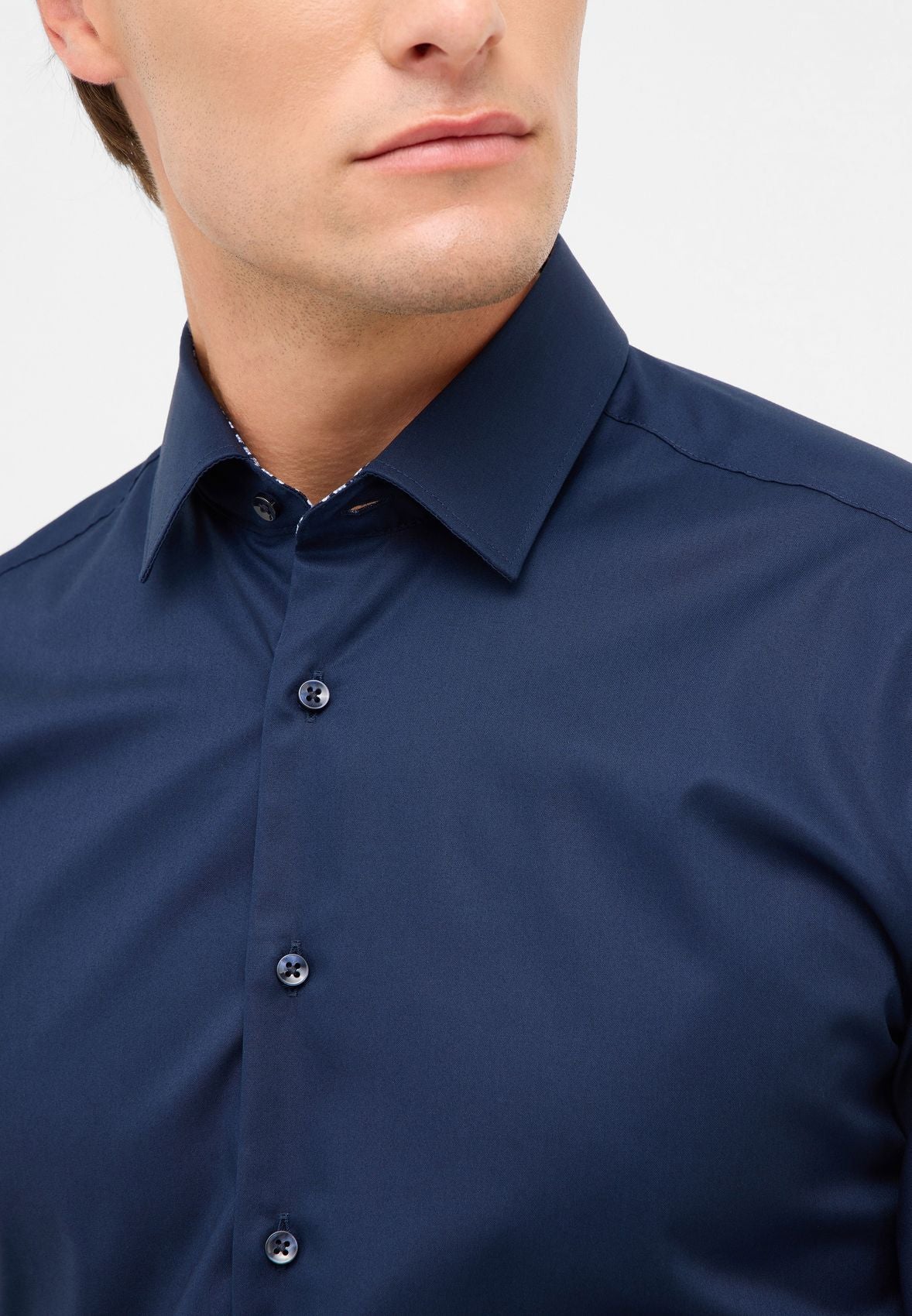 ETERNA Dynamic Cotton Popeline Langarm