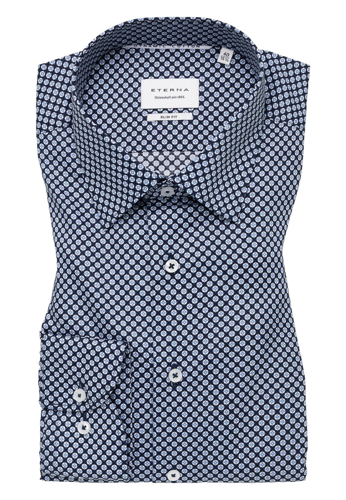 ETERNA Dynamic Cotton Twill Langarm Langarm - 67cm