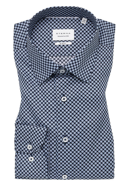 ETERNA Dynamic Cotton Twill Langarm Langarm - 67cm