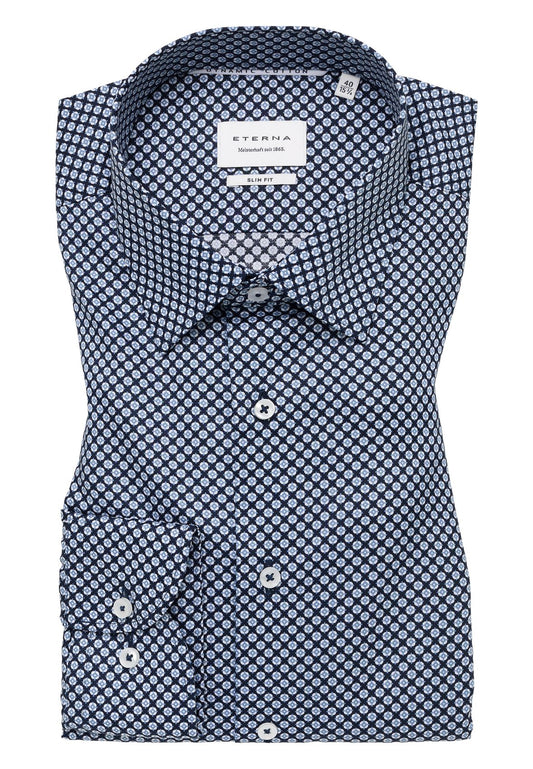 ETERNA Dynamic Cotton Twill Langarm Langarm - 67cm