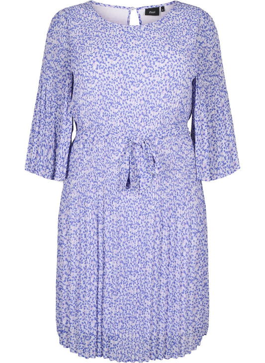 ZIZZI Plisseekleid mit Bindeband und Print