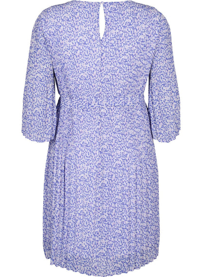 ZIZZI Plisseekleid mit Bindeband und Print