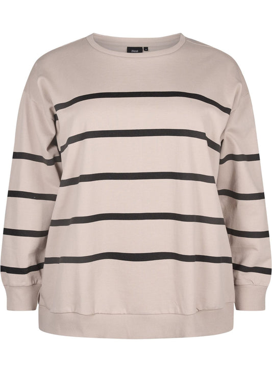ZIZZI Sweatshirt mit Rundhalsausschnitt L