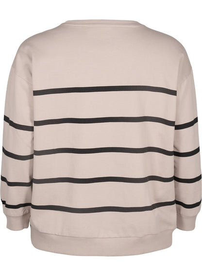 ZIZZI Sweatshirt mit Rundhalsausschnitt