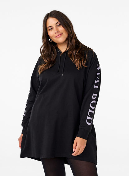 ZIZZI Oversize-Sweatshirt mit Print an den Ärmeln