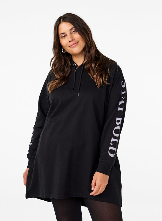 ZIZZI Oversize-Sweatshirt mit Print an den Ärmeln