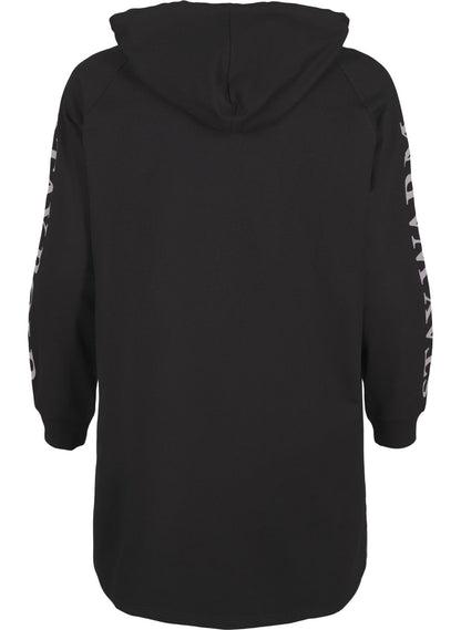 ZIZZI Oversize-Sweatshirt mit Print an den Ärmeln