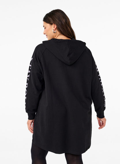ZIZZI Oversize-Sweatshirt mit Print an den Ärmeln