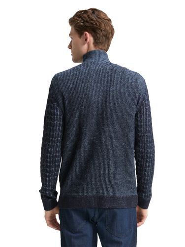 TOM TAILOR Troyer Strickpullover mit Zopfmuster