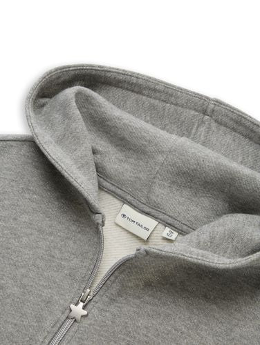 Cropped Hoodie Sweatjacke in Glitzer-Optik